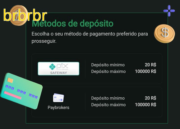 O cassino brbrbrbet oferece uma grande variedade de métodos de pagamento